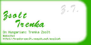 zsolt trenka business card